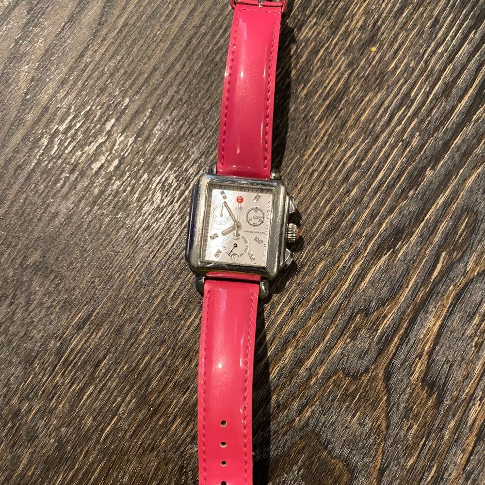 Authentic Michele Deco 12 Diamond 36mm Watch & Band